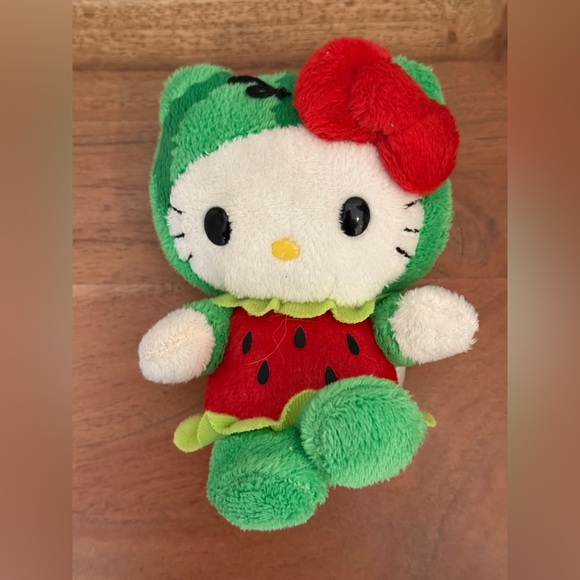 Hello Kitty watermelon Sanrio stuffy in good used condition